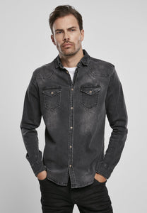 Men's Long Sleeve Denim Shirt