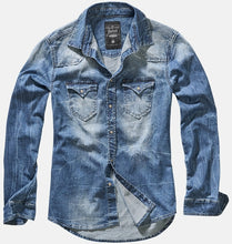 Load image into Gallery viewer, Men&#39;s Long Sleeve Denim Shirt
