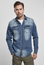 Load image into Gallery viewer, Men&#39;s Long Sleeve Denim Shirt
