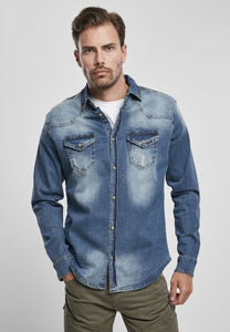 Men's Long Sleeve Denim Shirt