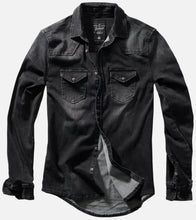 Load image into Gallery viewer, Men&#39;s Long Sleeve Denim Shirt
