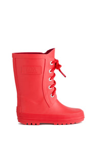 Botas de lluvia originales para niños de LotOfRain en color rojo